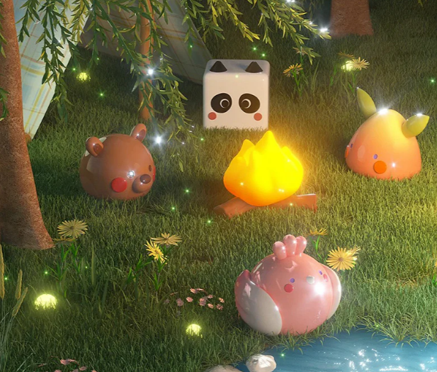 Geometric Monster Shimmering Realm Series Blind Box