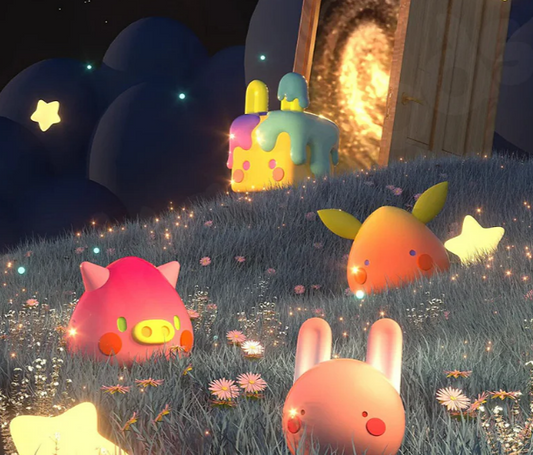 Geometric Monster Shimmering Realm Series Blind Box